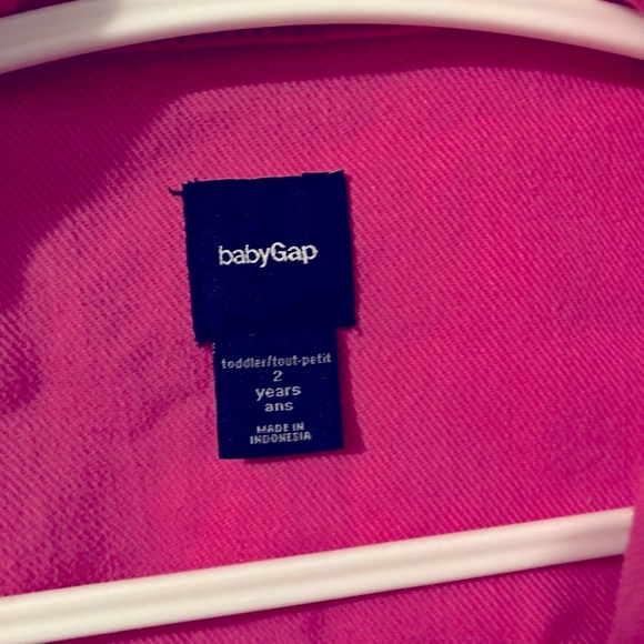 GAP Hot Pink Denim Vest Toddler Size 2 GAP 1969 - Picture 3 of 7